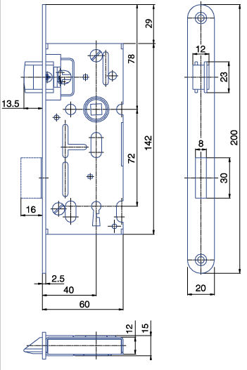 Zámek dozický K 104 Bzn P-L